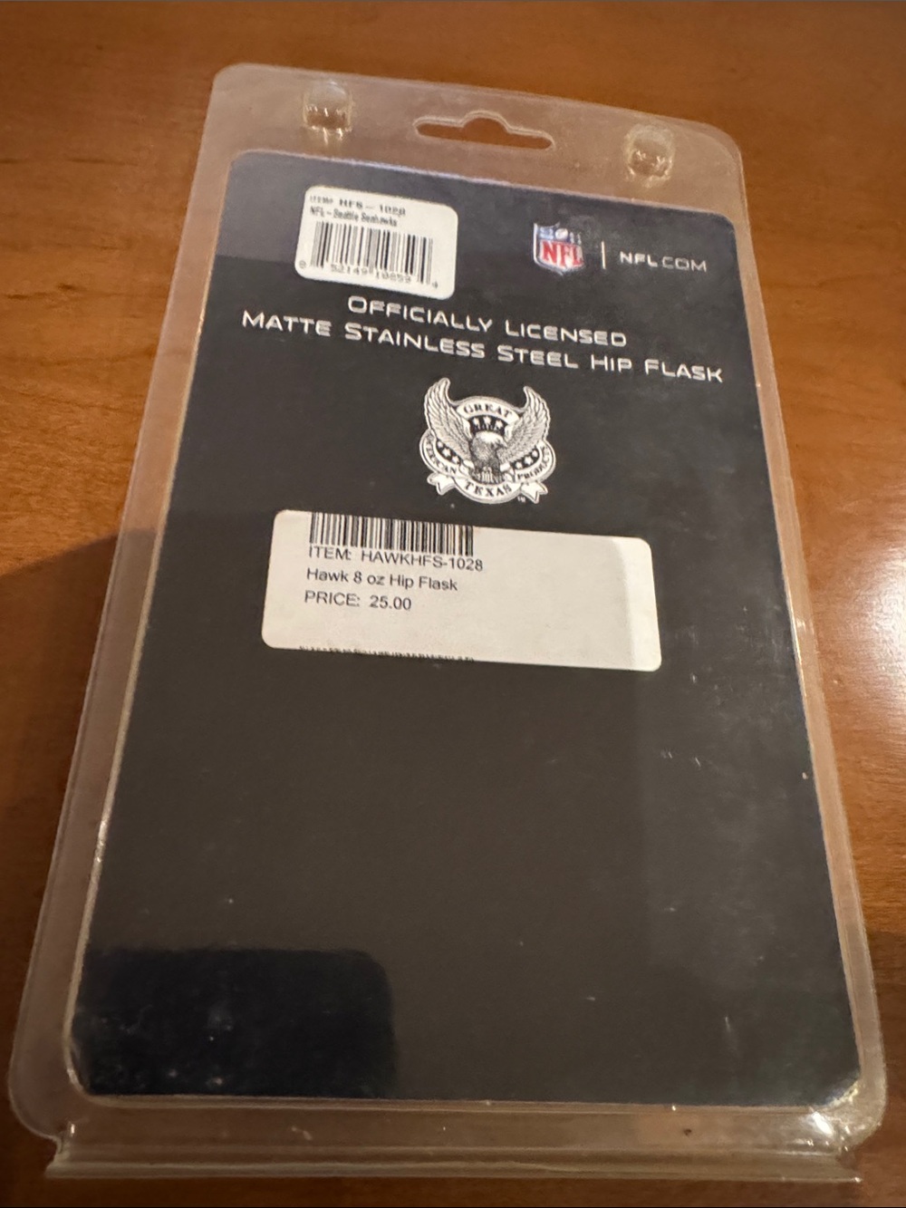 🆕 NFL Stainless Steel Seattle Seahawks Flask - Picture 3 of 5